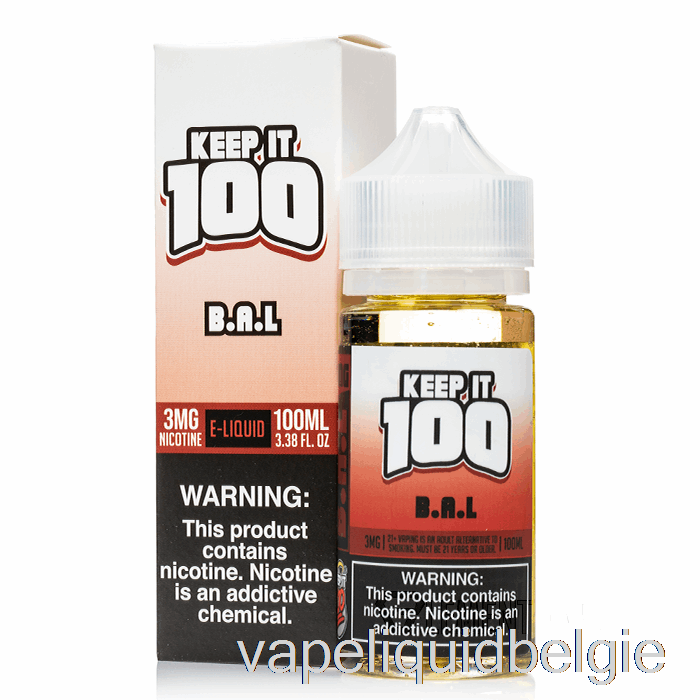 Vape Vloeistof B.a.l. - Bewaar Het 100 E-vloeistof - 100 Ml 0 Mg